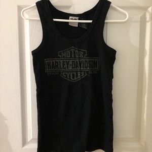 Harley Davison logo tanks top